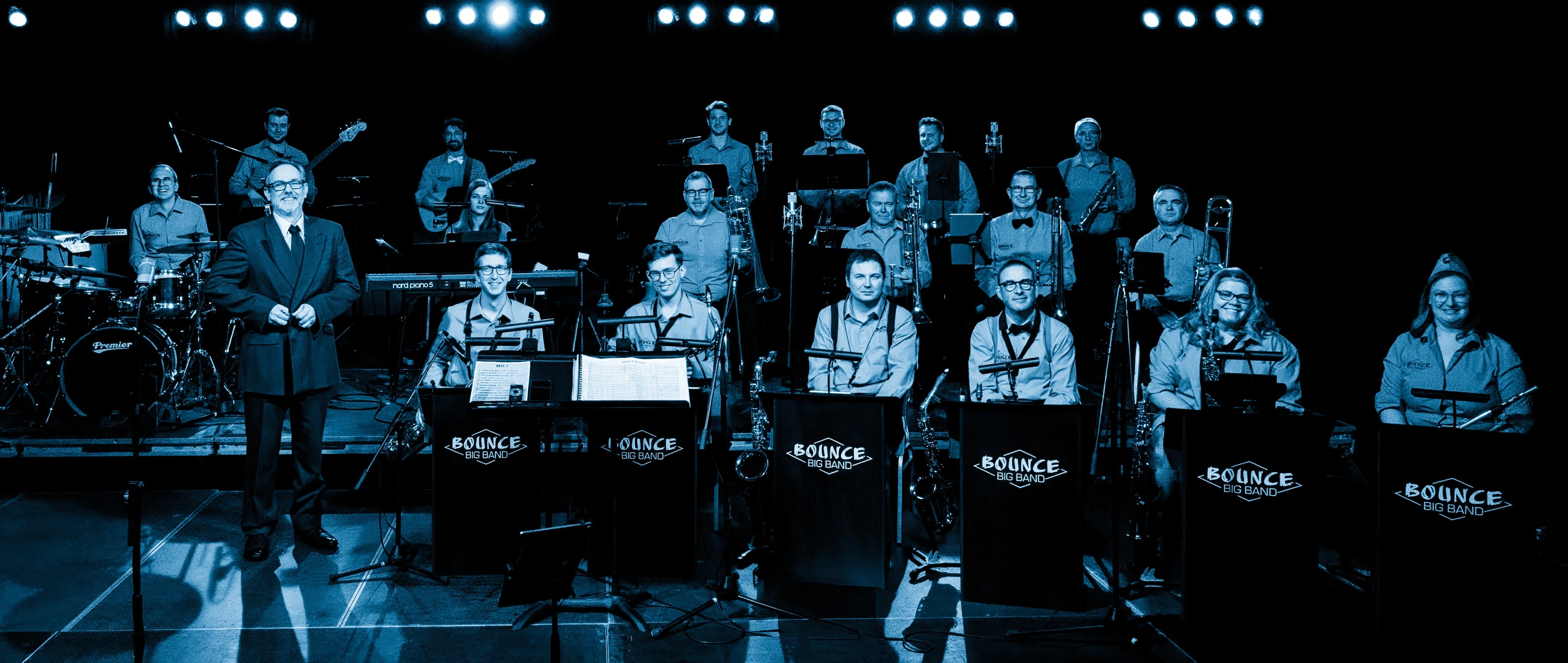 Bounce Big Band tijdens een optreden